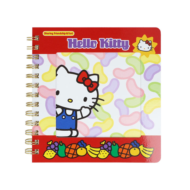 Sanrio | Sanrio Characters Square Ring Notebook with Window - Hello Kitty (Red)