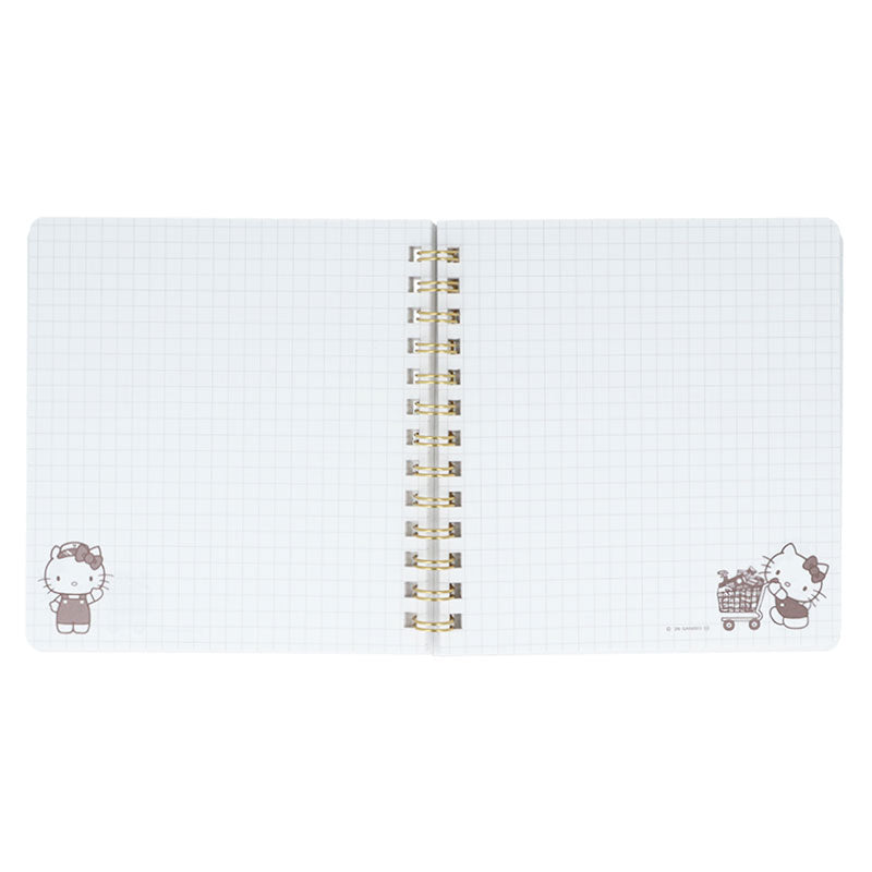 Sanrio | Sanrio Characters Square Ring Notebook with Window - Hello Kitty (White)