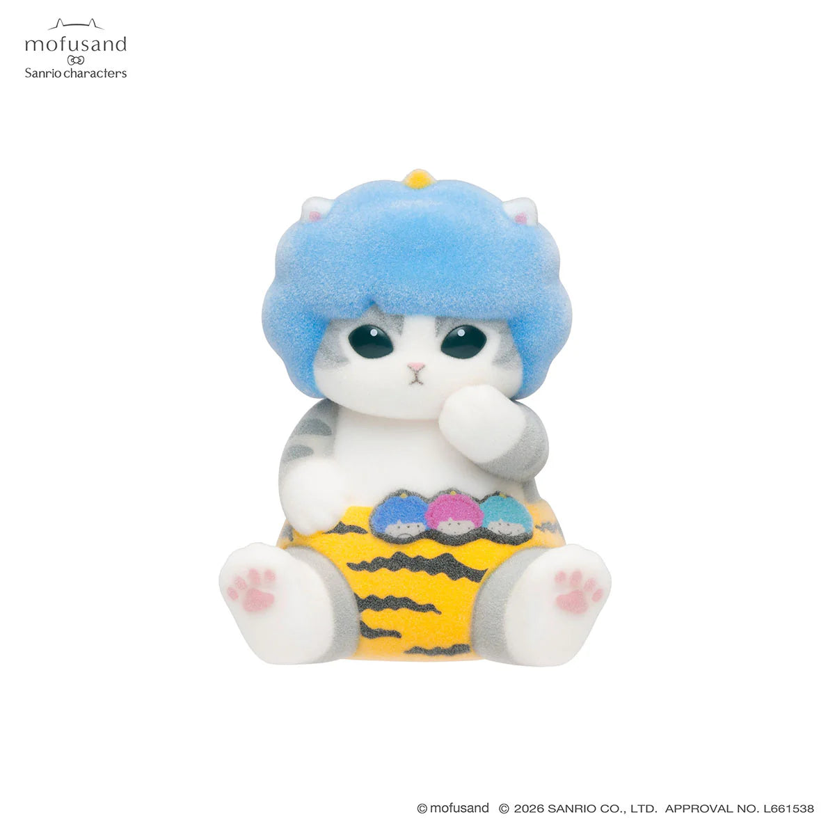 Mofusand | Sanrio Characters x Mofumofu Flocked Figure Trading Collection Vol.1 Blind Box (8 Types)