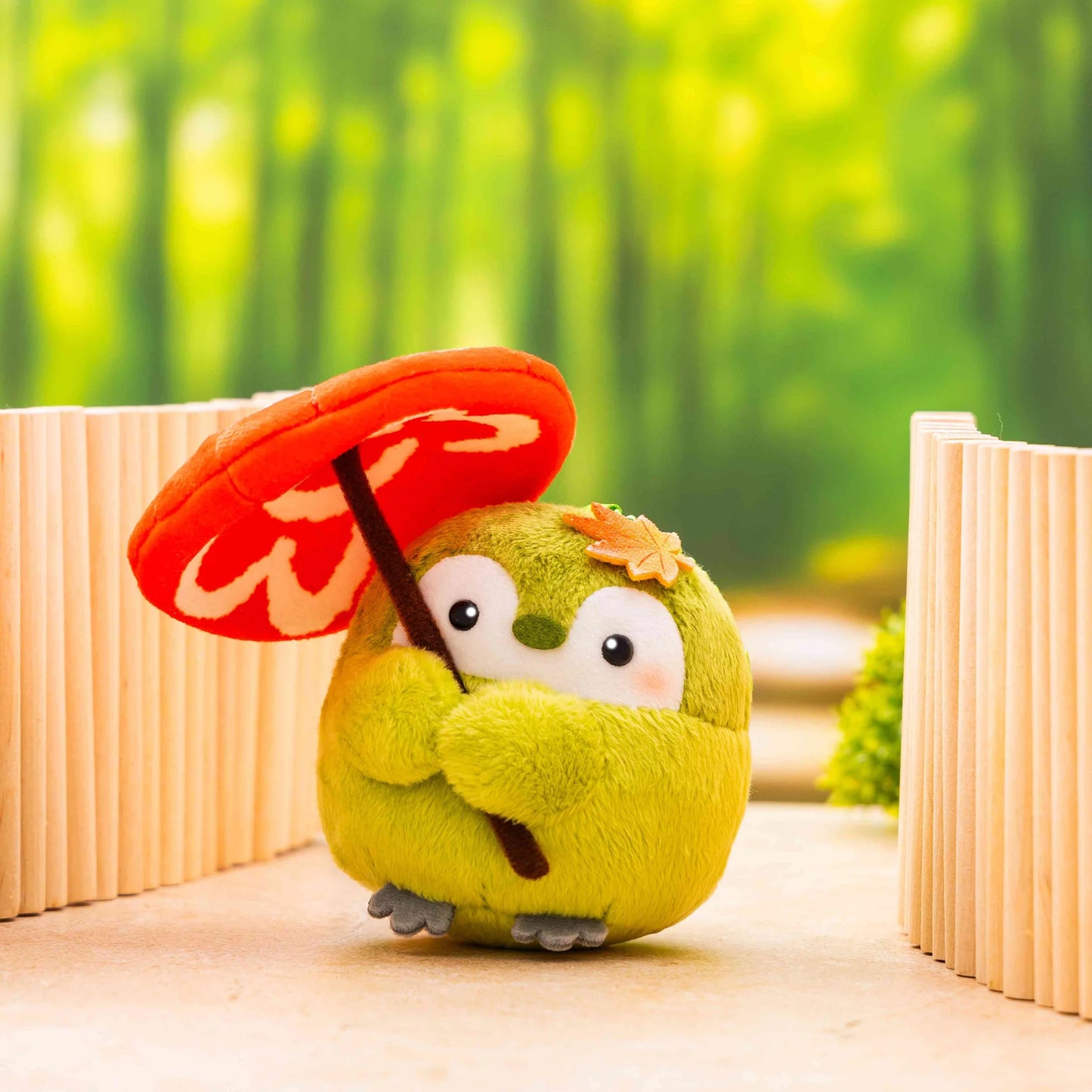 Koupen-Chan | Koupen-chan Hanamaru Japanese Umbrella Matcha Palm Mascot