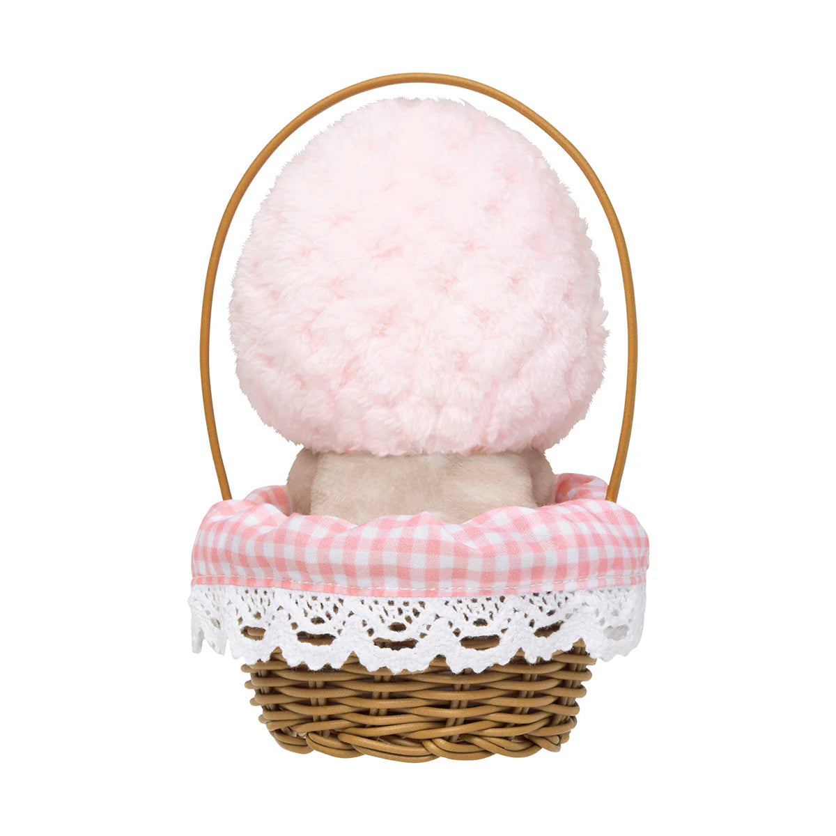 Mofusand | Mofusand MERCI STRAWBERRY Basket Plush Toy - Pink
