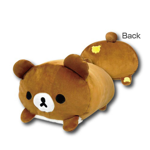 San-X | Rilakkuma Mochi Mochi Lying Down Cushion - Chairoikoguma