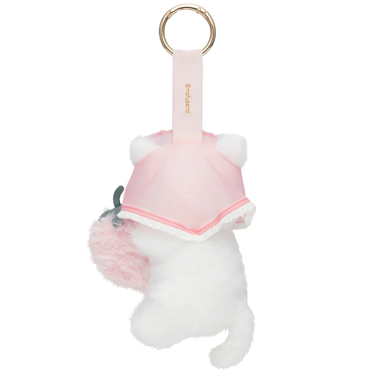 Mofusand | Mofusand MERCI STRAWBERRY Mascot Keychain - White Cat