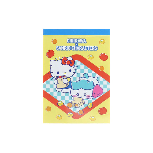 Chiikawa | Chiikawa × Sanrio Characters Mini Memo Pad (Hachiware × Hello Kitty)