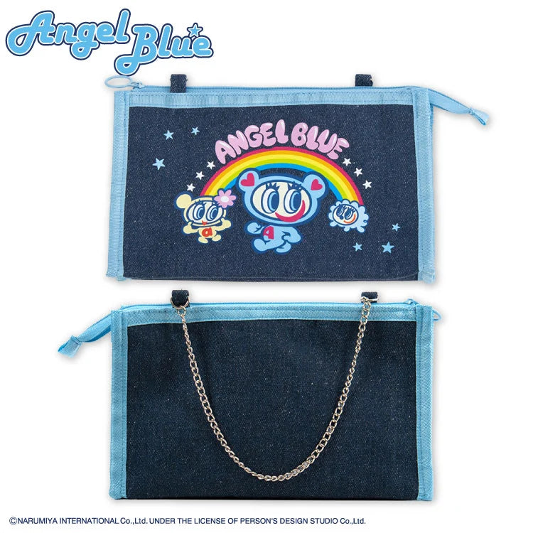 Thank You Mart exclusive x Angel Blue Collaboration Denim Pouch