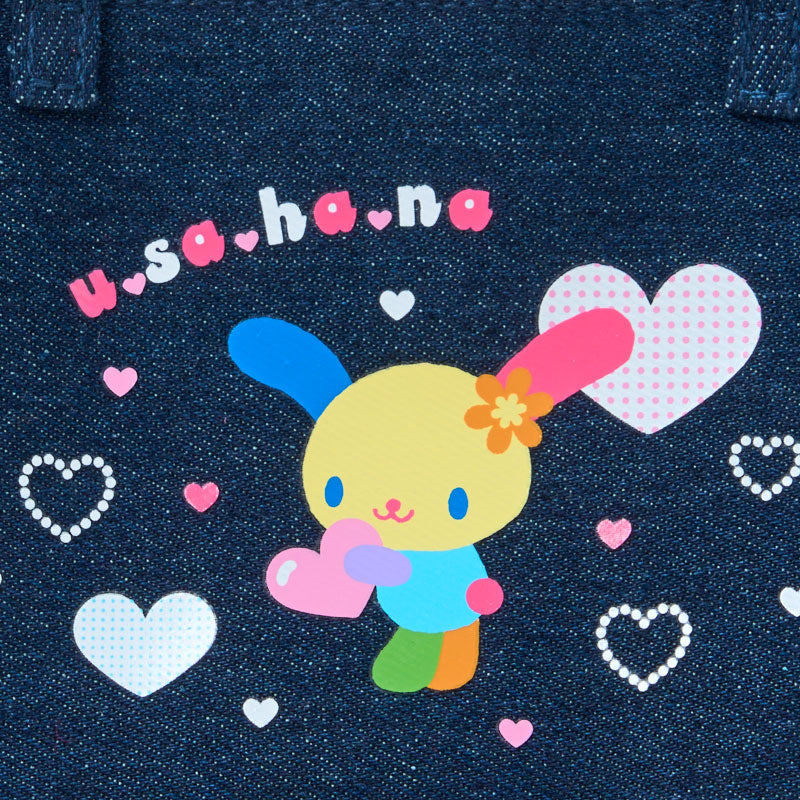 Sanrio | Sanrio Characters Munekyun Heisei Girls' Items Denim Pouch - Ushana