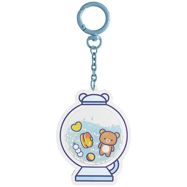 San-X | Rilakkuma Lab Theme Shaka Shaka Acrylic Keychain - Rilakkuma