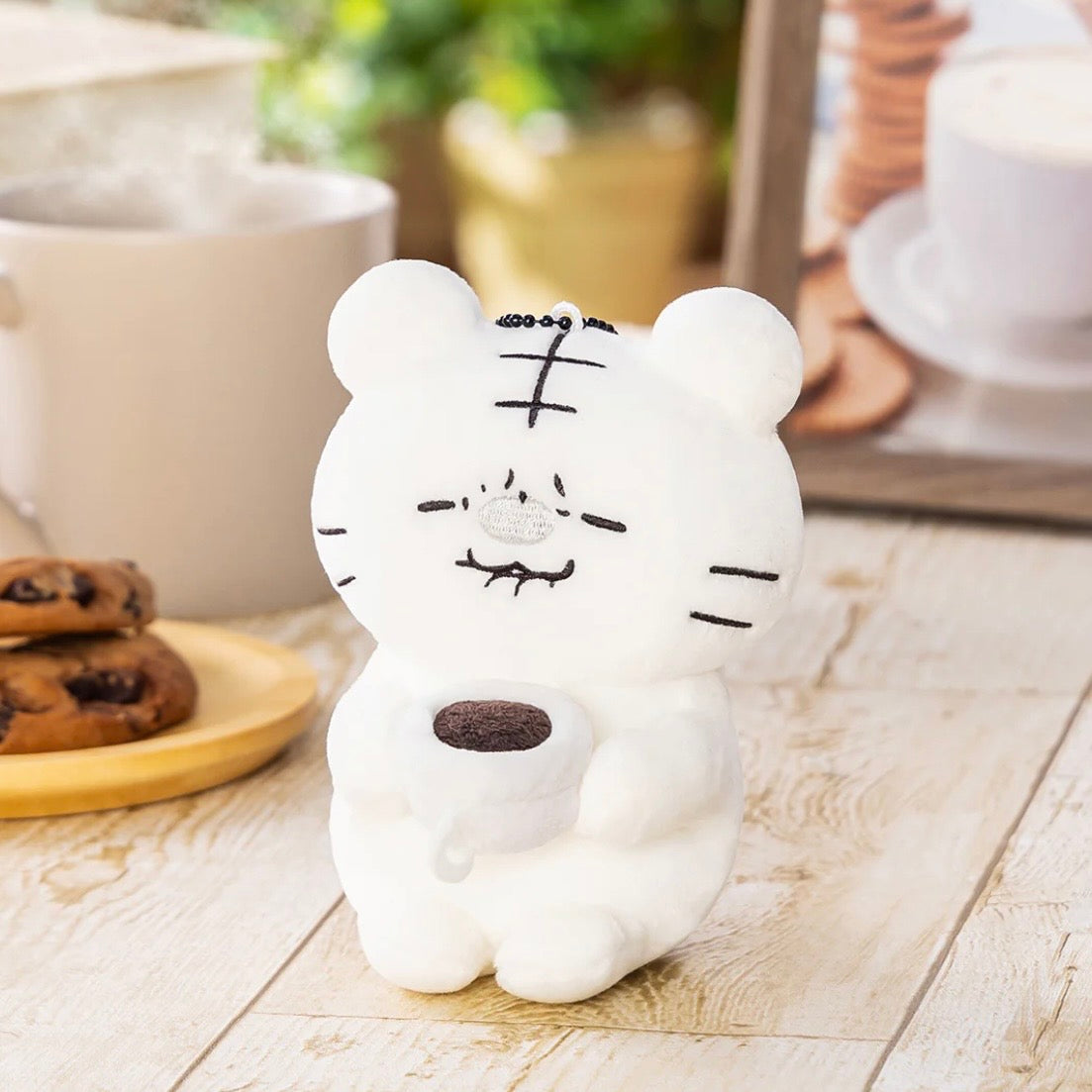 White Tiger and Black Tiger Bitter Coffee Mascot