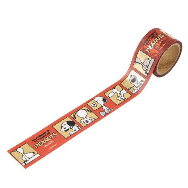 PEANUTS | Snoopy Music Party! Series Gold Foil Masking Tape - Red