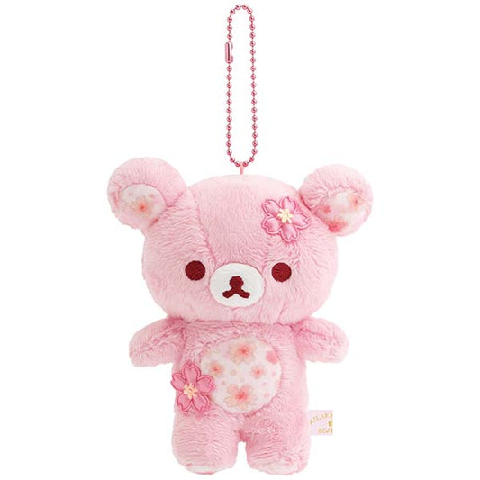 San-X | Rilakkuma Sakura Theme Hanging Plush Toy - Rilakkuma