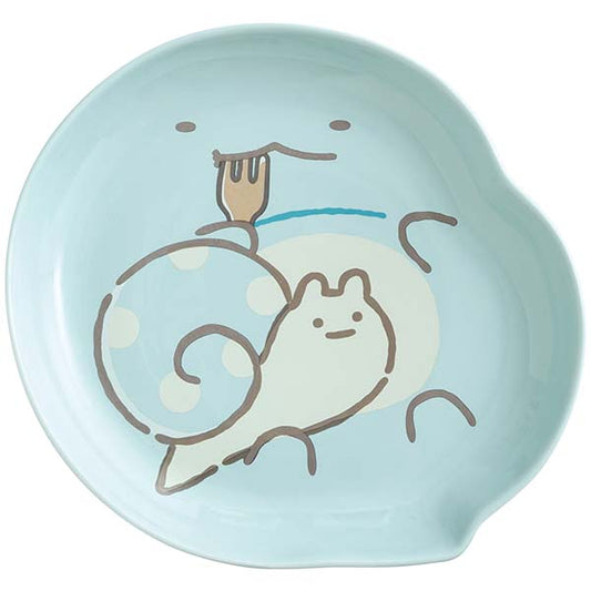 San-X | Sumikko Gurashi Raccoon Round Restaurant Plate - Tokage
