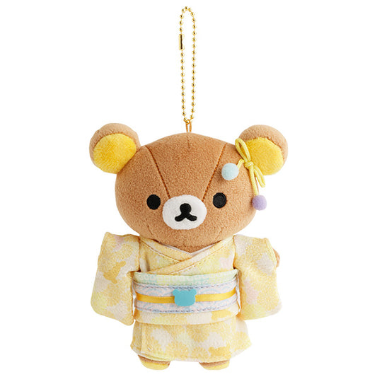 San-X | Rilakkuma Regional Kimono Hanging Plush Toy - Rilakkuma