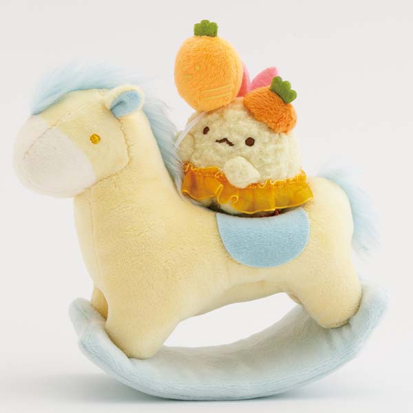 San-X | Sumikko Gurashi New Year Tenori Plush Toy Set - Ebiten’s Tail & Wooden Horse