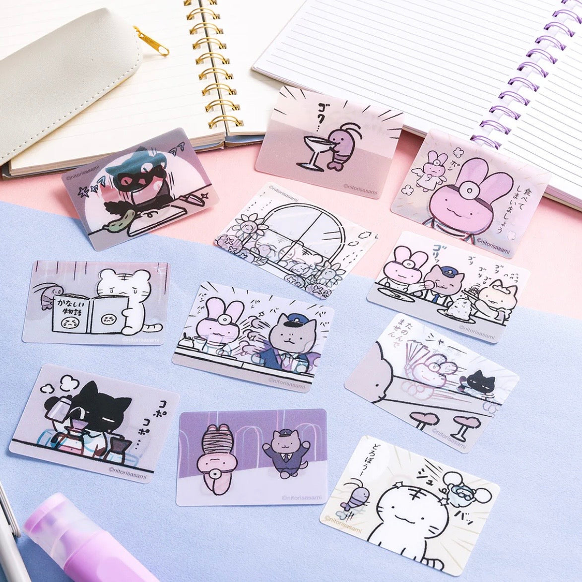 White Tiger and Black Tiger Trading Lenticular Card Blind Box (11 Types)