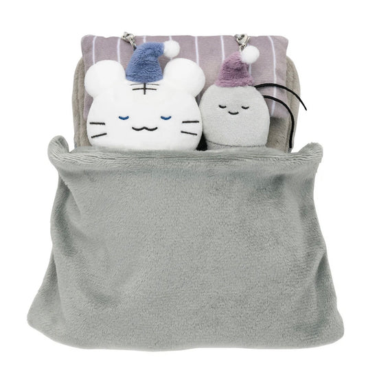 White Tiger & Black Tiger Playing-Possum Mascot Set That Connects to Bed