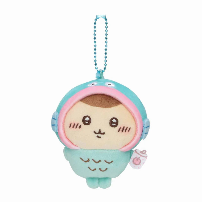 Chiikawa x Sanrio Characters Mascot Holder (Kurimanju & Hangyodon)