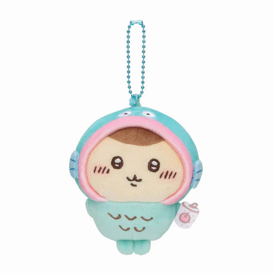 Chiikawa x Sanrio Characters Mascot Holder (Kurimanju & Hangyodon)