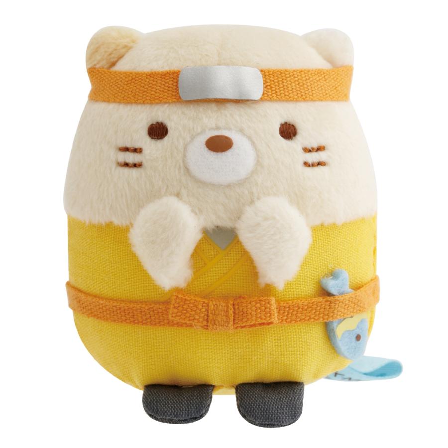 San-X | Sumikko Gurashi Ninja Series Shop Limited  Hand-held Tenori Plush Toy Set (2 Pieces) - Cat & Grass