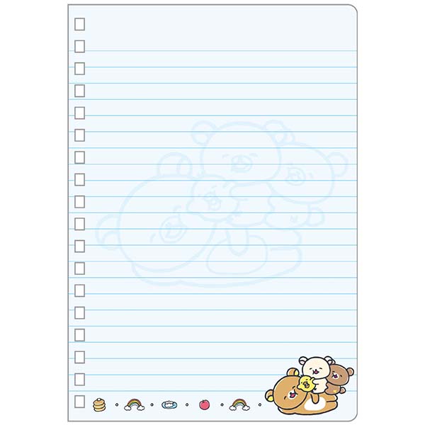 San-X | Rilakkuma Yuru Yuru Poka Poka Series Notebook - Rilakkuma A