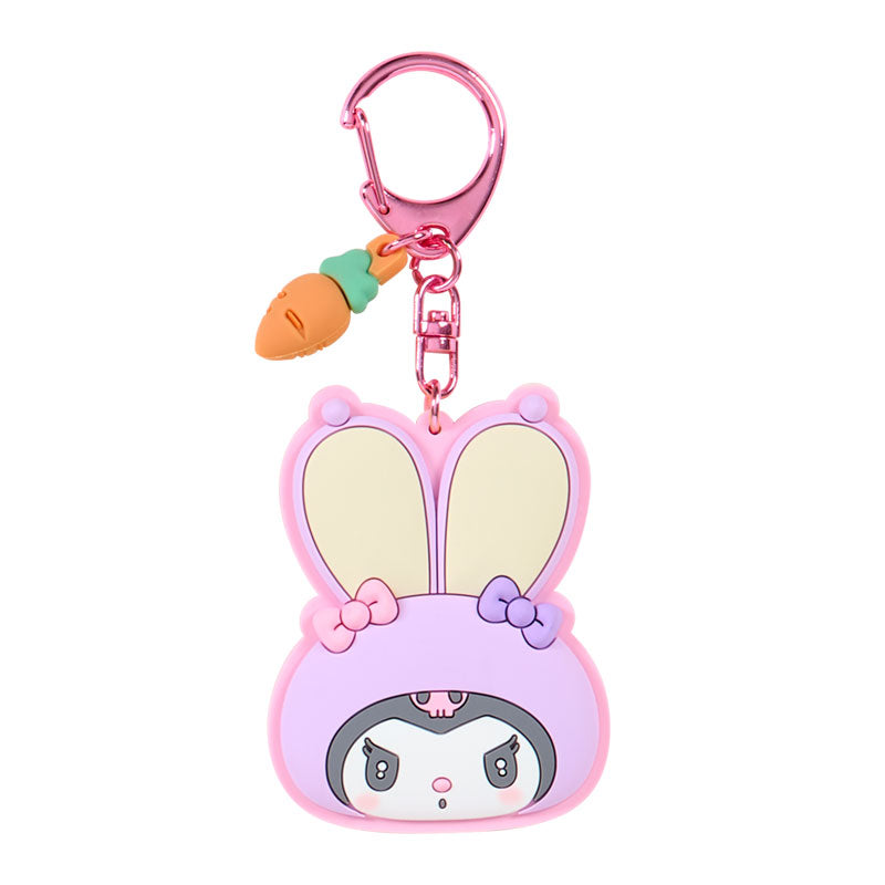Sanrio | Sanrio Characters Fluffy Rabbit Secret Mirror Rubber Keychain Blind Box (8 Types)