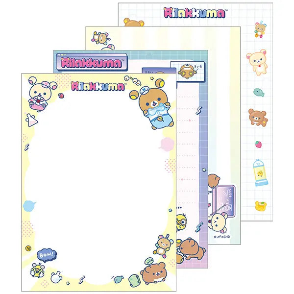San-X | Rilakkuma Lab Theme Memo Pad - B