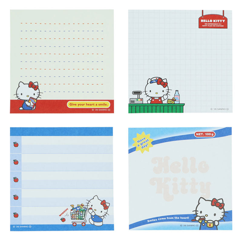 Sanrio | Sanrio Characters Square Memo - Hello Kitty (White)