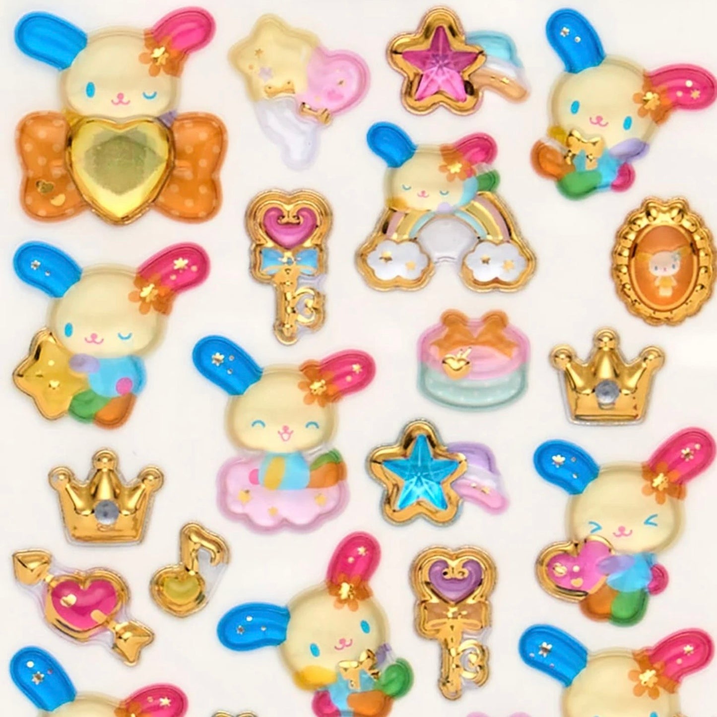 Sanrio | Sanrio Characters Gold Foil Puffy Sticker - Ushana