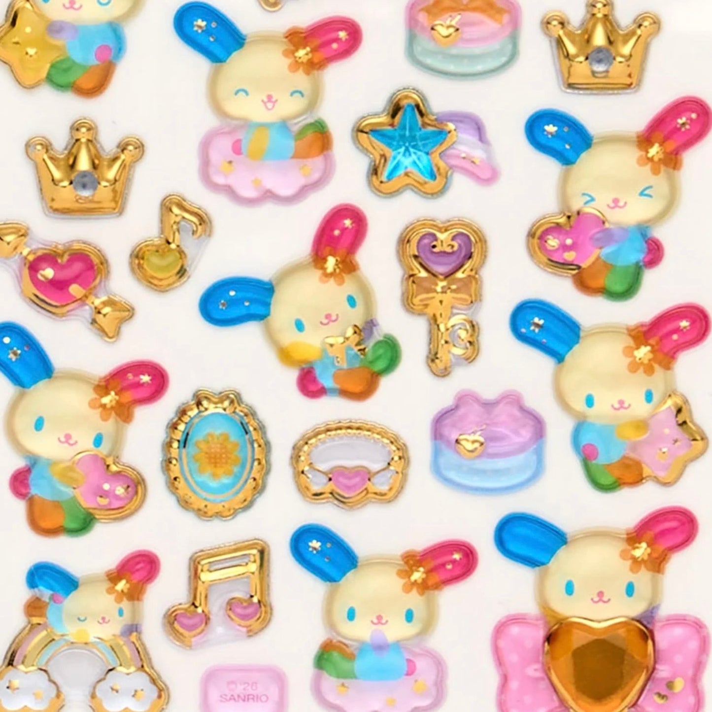Sanrio | Sanrio Characters Gold Foil Puffy Sticker - Ushana