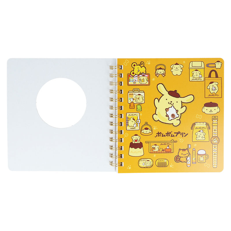Sanrio | Sanrio Characters Square Ring Notebook with Window - Pompompurin (Orange)
