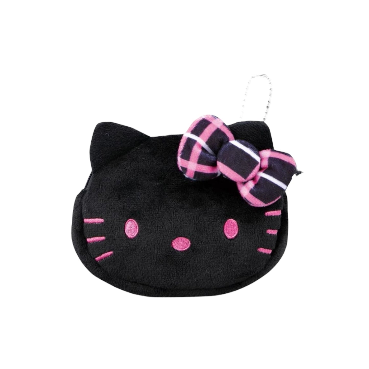 Sanrio Avail | Hello Kitty All Black & Pink Mascot Coin Purse