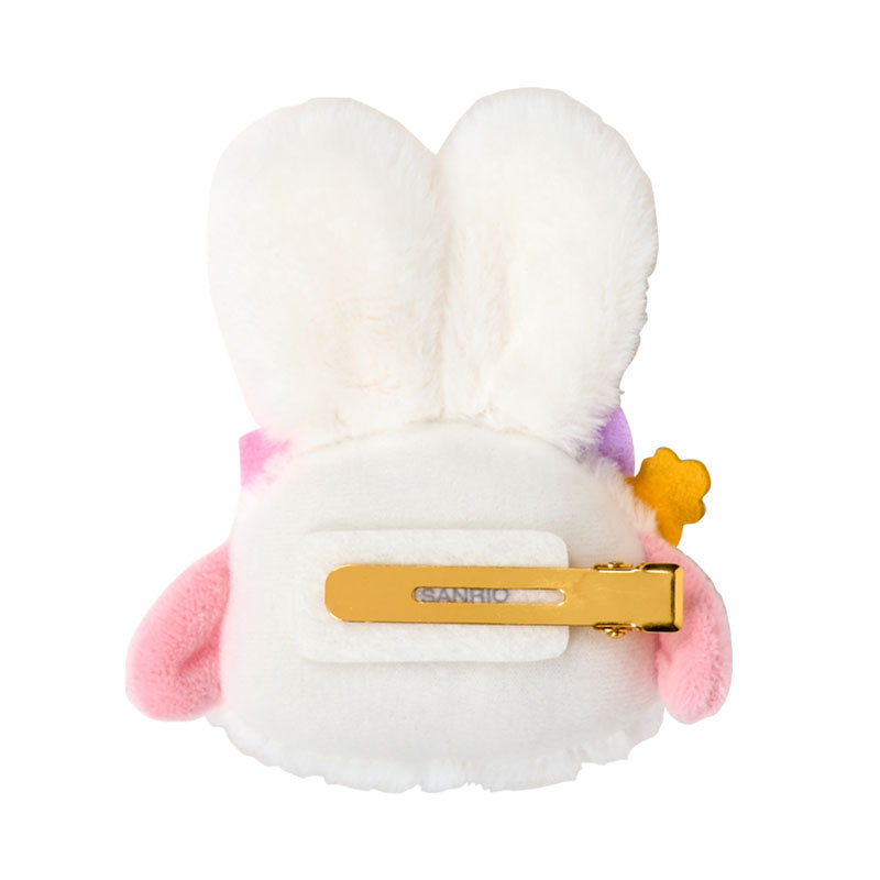 Sanrio | Sanrio Characters Fluffy Rabbit Face-Shaped Hair Clip - My Melody