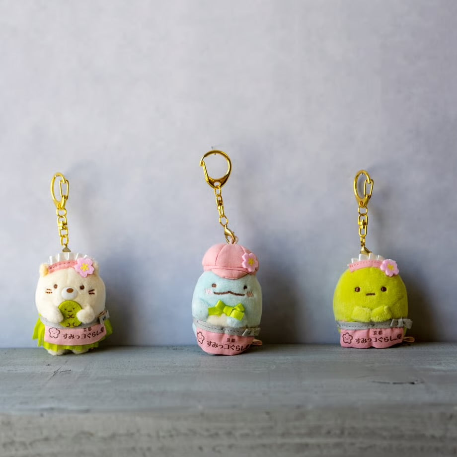 San-X | Sumikko Gurashi Shido Shimizuzaka Store Limited Hanging Plush Toy - Tapioca (Matcha)