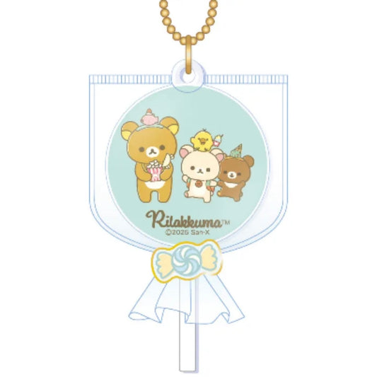 San-X | Rilakkuma Candy Collection Lollipop Keychain - Aqua