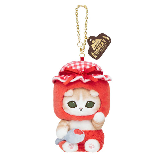 Mofusand | Mofusand Bakery Jam Meow Mascot Keychain - Strawberry