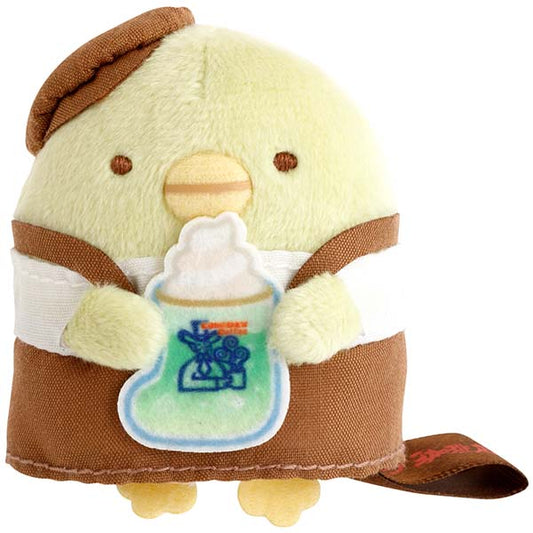 San-X | Komeda Coffee Shop x Sumikko Gurashi Hand-held Tenori Plush Toy - Penguin?