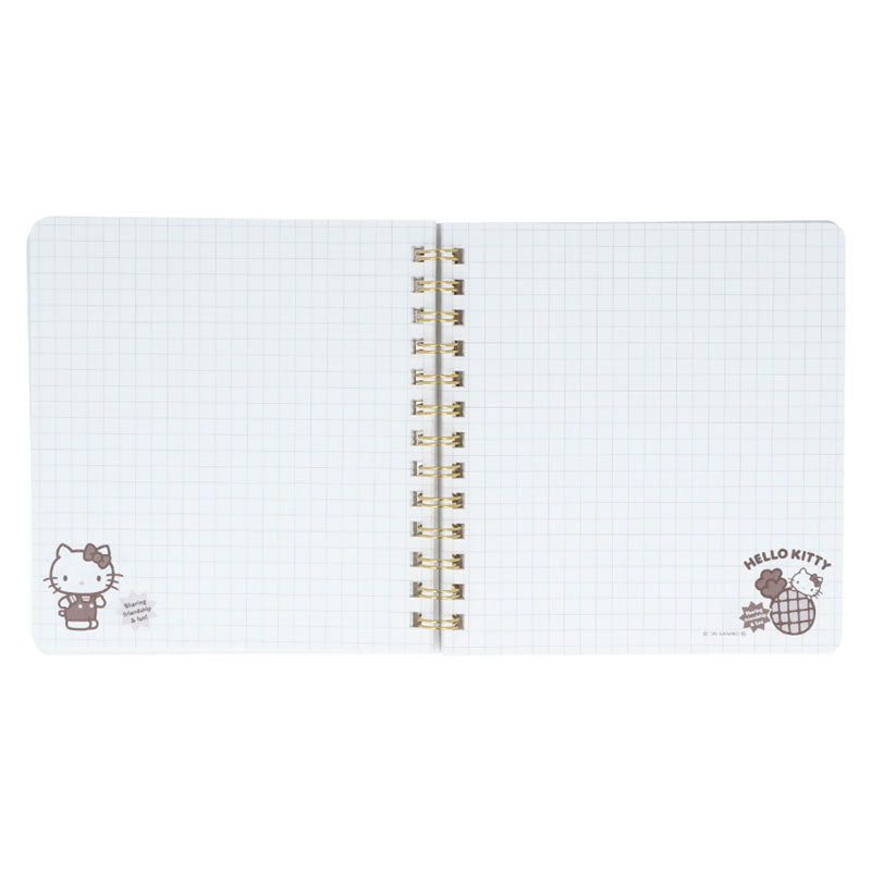 Sanrio | Sanrio Characters Square Ring Notebook with Window - Hello Kitty (Red)