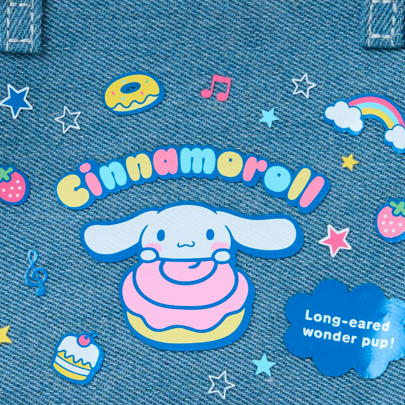 Sanrio | Sanrio Characters Munekyun Heisei Girls' Items Denim Pouch - Cinnamoroll