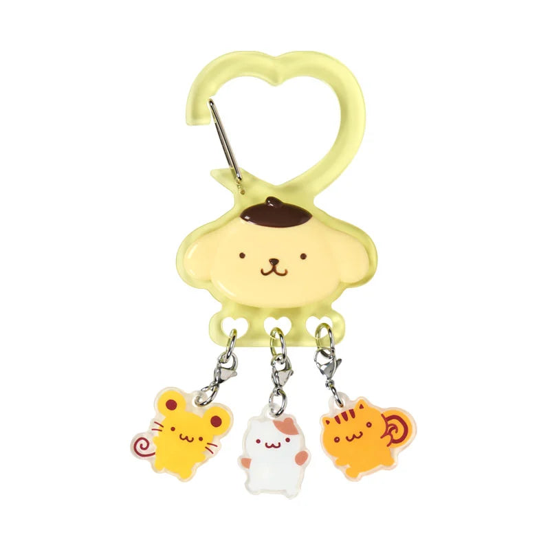 Sanrio | Sanrio Characters With Your Favorite Friend Carabiner Keychain - Pompompurin
