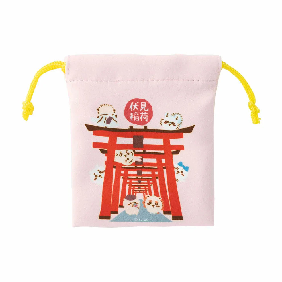 Chiikawa's | Chiikawa Mogumogu Honpo | Fushimi Inari Taisha Limited - Set of 2 mini drawstring bags