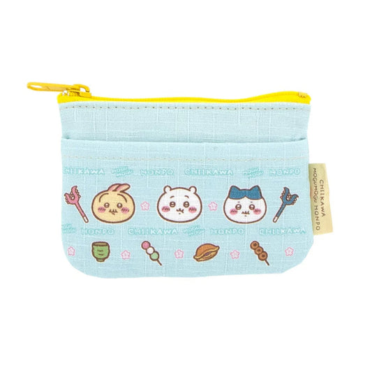 Chiikawa's | Chiikawa Mogumogu Honpo | Fushimi Inari Taisha Limited | Mini Coin Purse With Pocket - Japanese Sweets