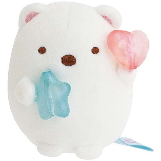 San-X | Sumikko Gurashi Gummy Party Hand-held Tenori Plush Toy - Polar Bear