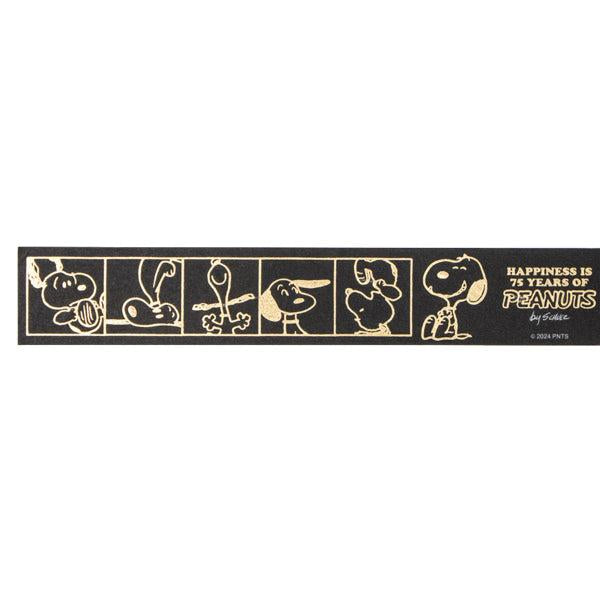 PEANUTS | Snoopy Music Party! Series Gold Foil Masking Tape - Black