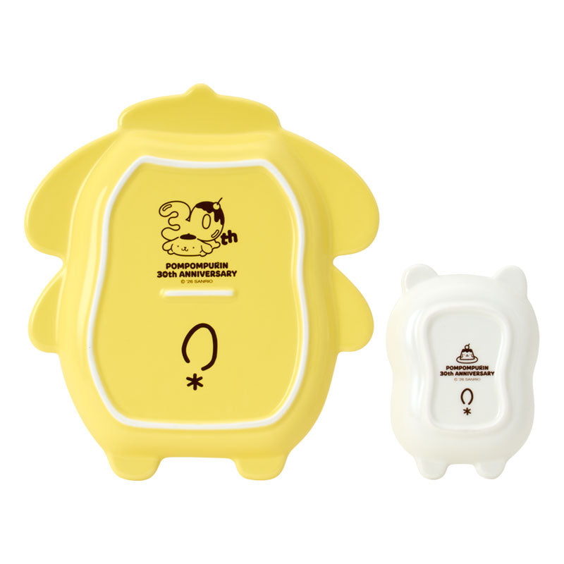 Sanrio | Pompompurin 30th Anniversary "Pudding Full and Happy Pudding Design Series" Character-Shaped Plate Set