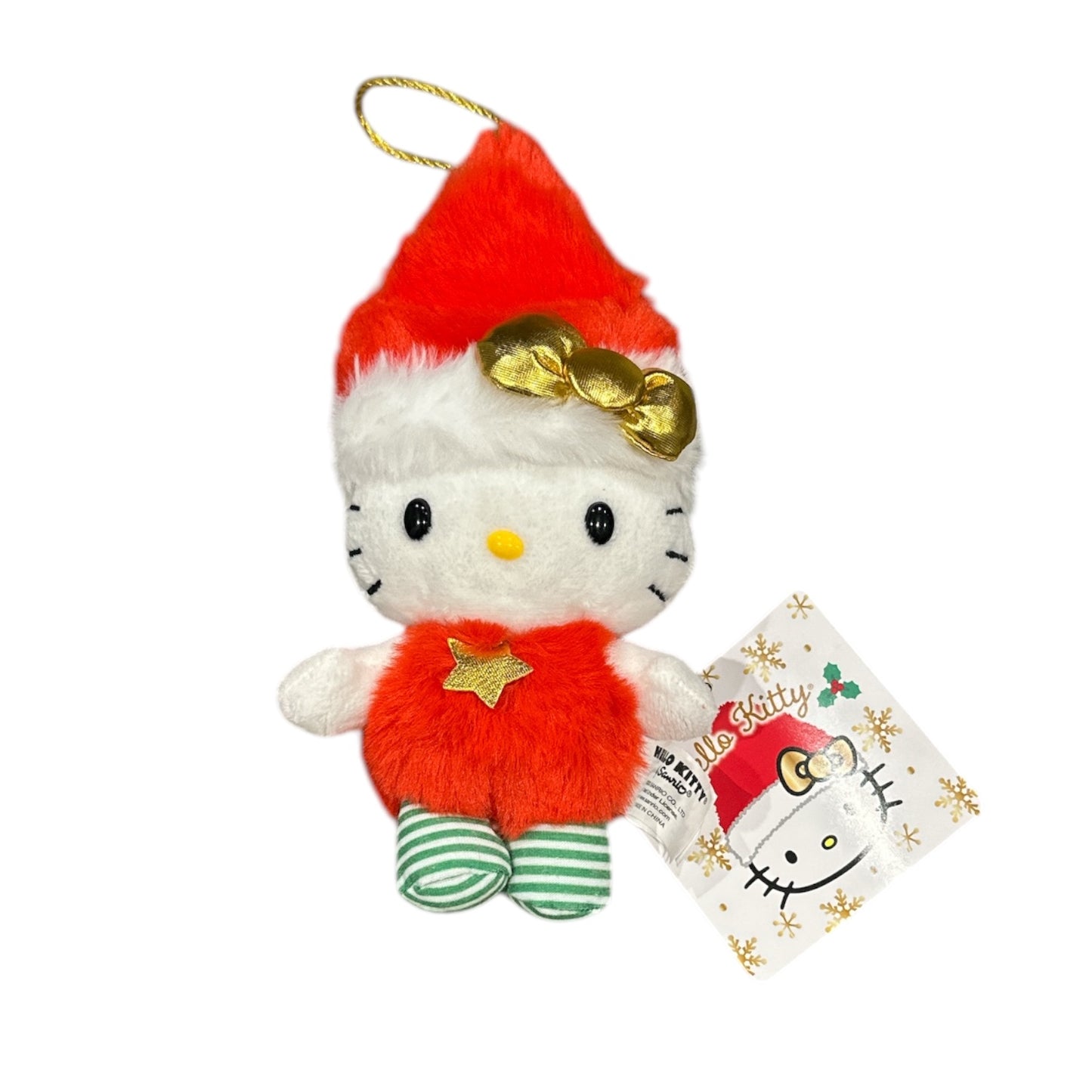 Sanrio US | Hello Kitty Christmas | Hello Kitty Santa Mascot Holder - Red