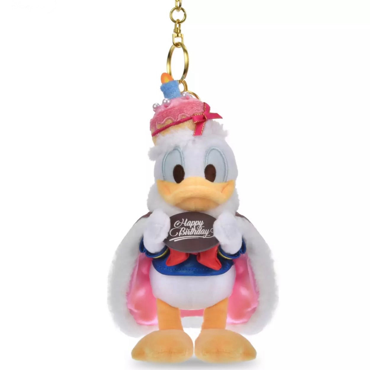 Disney Store JP | Donald Birthday Plush Keychain