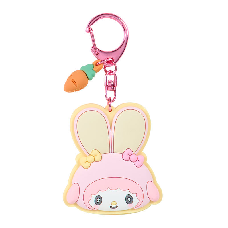 Sanrio | Sanrio Characters Fluffy Rabbit Secret Mirror Rubber Keychain Blind Box (8 Types)