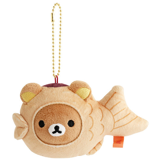 San-X | Rilakkuma Regional Taiyaki Rilakkuma Hanging Plush Toy