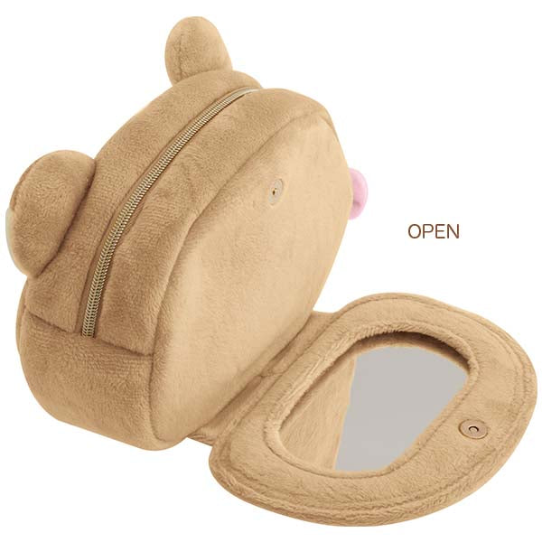 San-X | Rilakkuma Makeup Rilakkuma Mirrored Plush Pouch - Rilakkuma