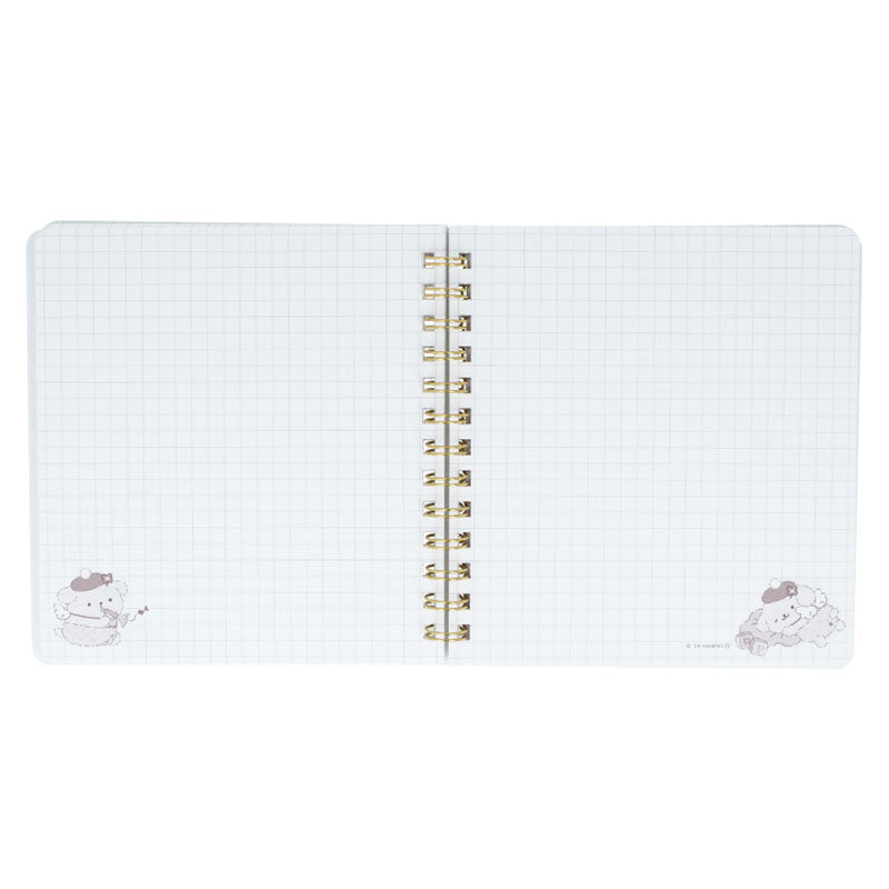 Sanrio | Sanrio Characters Square Ring Notebook with Window - Pompompurin (Yellow)