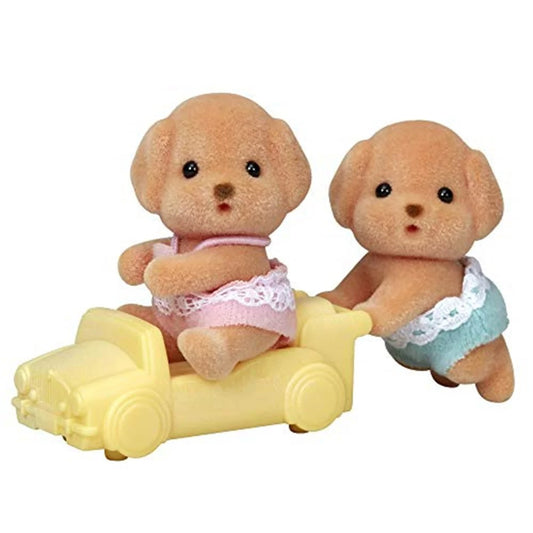 Sylvanian Families | Twins Baby Doll Figure - Toy Poodle